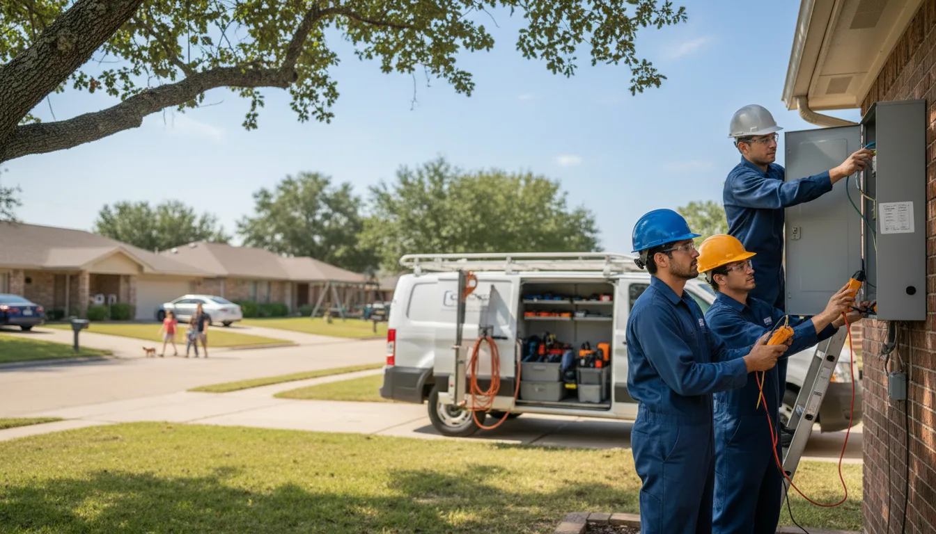 Certified electrician providing emergency electrical services in Edgemont, AR
